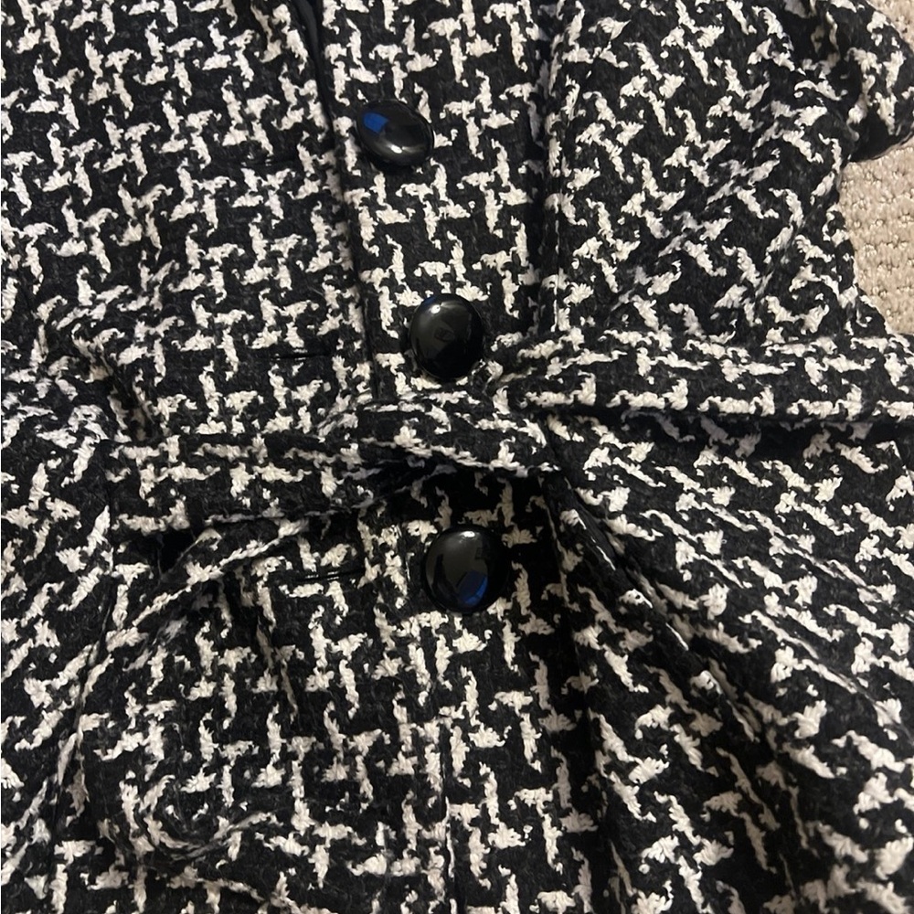Christopher & Banks Black and White Houndstooth Vest - Picture 3 of 5